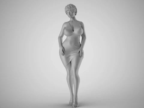 交渉ガール3 3Dプリントモデル