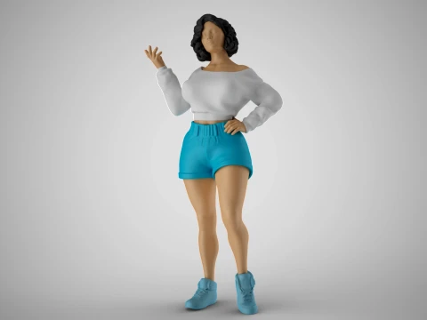 Kız Durumu A&ccedil;ıklıyor 3D Baskı Modeli
