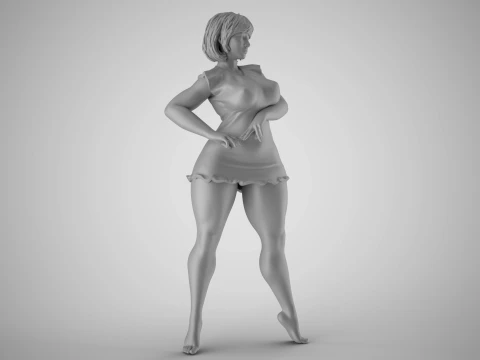 Stylish Standing Posture 3D Print Model