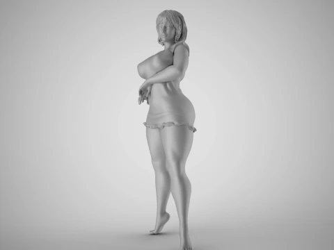 Stylish Standing Posture 3D Print Model