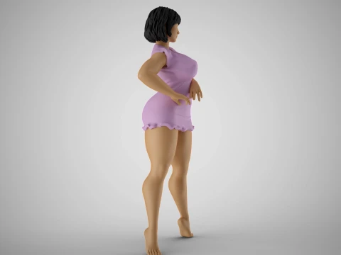 Stylish Standing Posture 3D Print Model