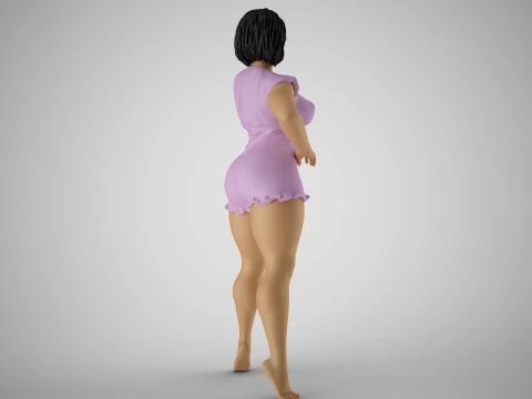 Stylish Standing Posture 3D Print Model