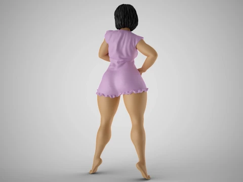 Stylish Standing Posture 3D Print Model