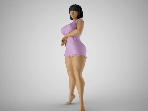 Stylish Standing Posture 3D Print Model