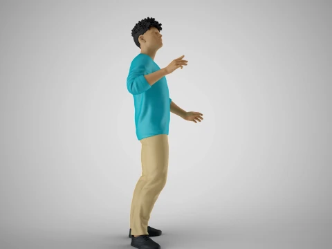 Anxious Man 3D Print Model
