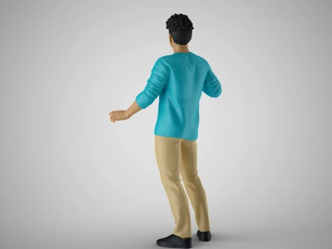 Anxious Man 3D Print Model
