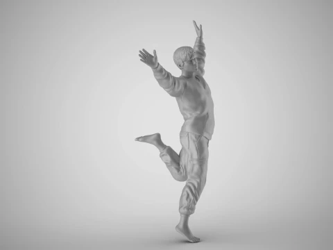 Free Spirited Man 3D Print Model
