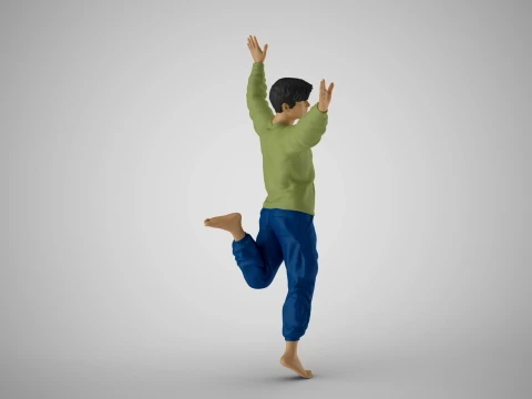 Free Spirited Man 3D Print Model