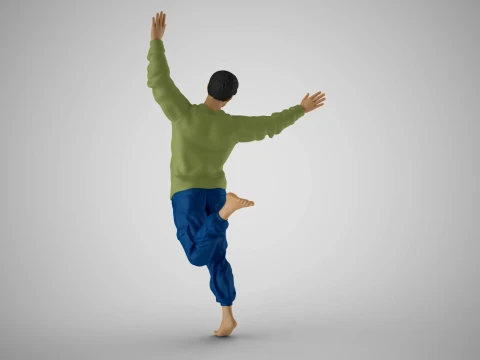 Free Spirited Man 3D Print Model