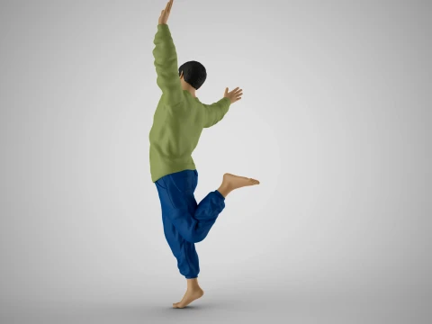 Free Spirited Man 3D Print Model