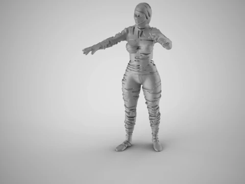 ミイラ女 3Dプリントモデル
