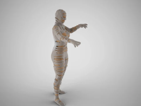 ミイラ女 3Dプリントモデル