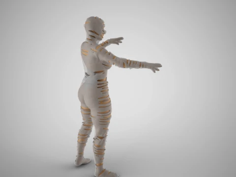 ミイラ女 3Dプリントモデル