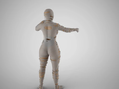 ミイラ女 3Dプリントモデル