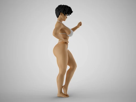 Summer Heat Girl 3D Print Model