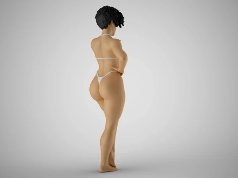 Summer Heat Girl 3D Print Model