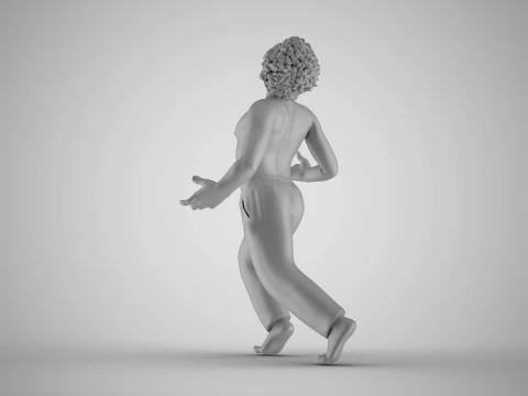Rebellious Man 3D Print Model