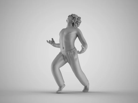 Rebellious Man 3D Print Model
