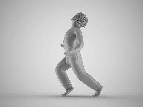 Rebellious Man 3D Print Model