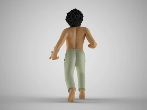 Rebellious Man 3D Print Model
