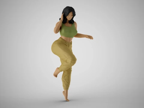 chica pellizca Modelo de impresión 3D