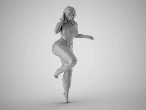 Pinch Girl 3D Print Model
