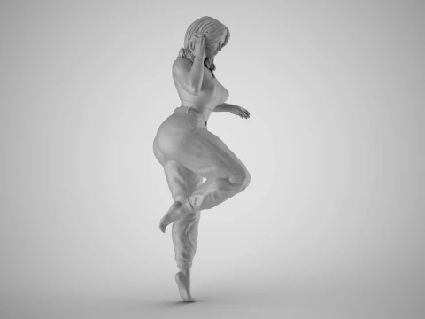 Pinch Girl 3D Print Model