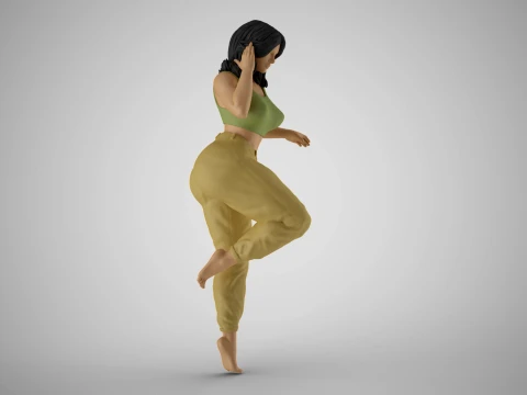 Pinch Girl 3D Print Model