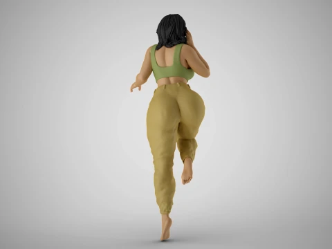 Pinch Girl 3D Print Model