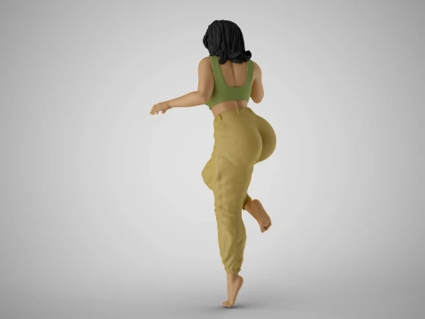 Pinch Girl 3D Print Model