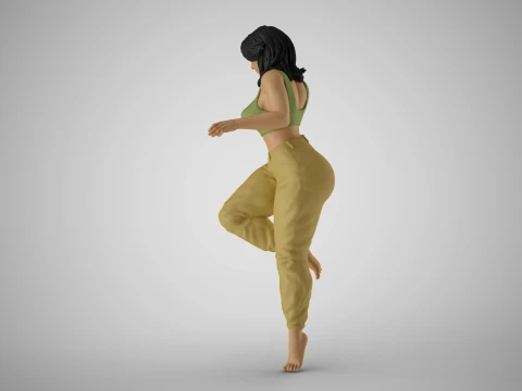 Pinch Girl 3D Print Model