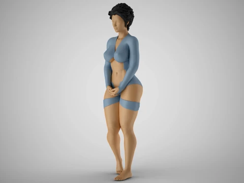 Embarras chez la femme Modèles 3D en vedette