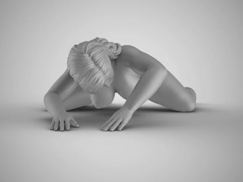 Swinging Girl 4 3D Print Model