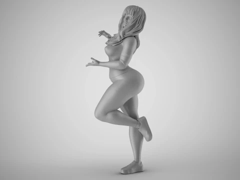 Shimmery Woman 2 3D Print Model