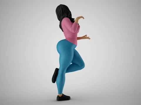 Shimmery Woman 2 3D Print Model