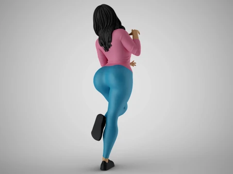 Shimmery Woman 2 3D Print Model