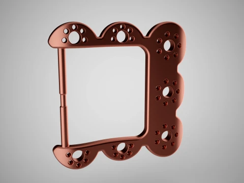波浪太阳皮带扣 3D 打印模型