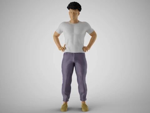 Людина на стегнах 3D Принт Модель