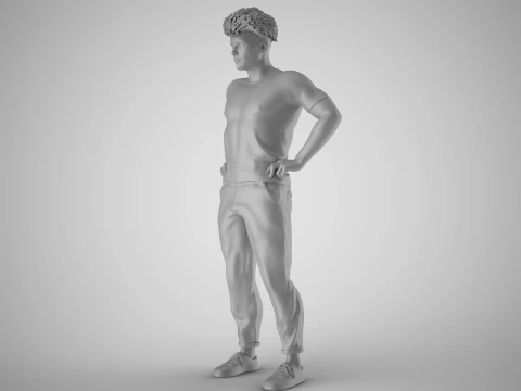 Man on His Hips 3D Print Model