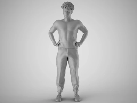 Man on His Hips 3D Print Model