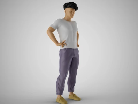 Man on His Hips 3D Print Model