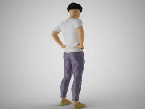 Man on His Hips 3D Print Model
