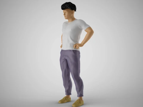 Man on His Hips 3D Print Model