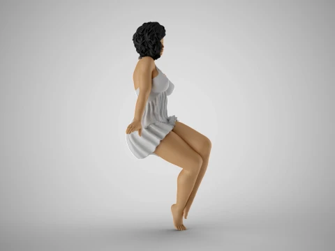 Tempting Girl 3D Print Model