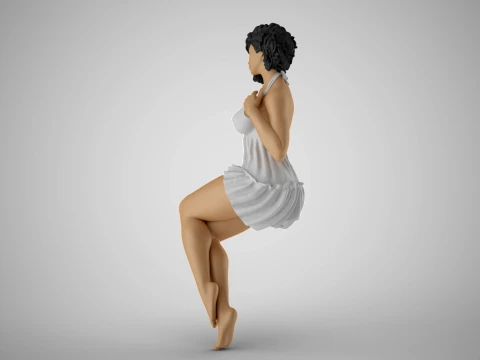 Tempting Girl 3D Print Model