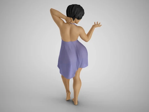 Shimmery Woman 3D Print Model