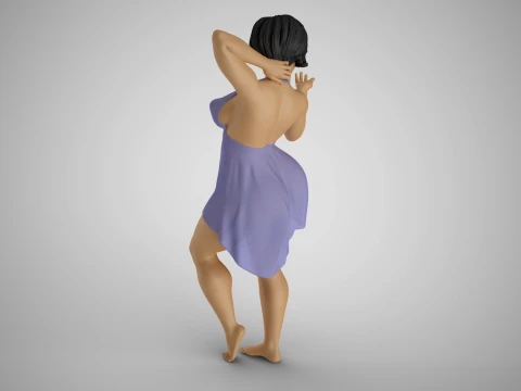 Shimmery Woman 3D Print Model
