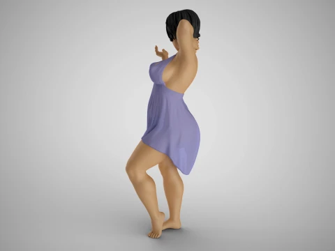 Shimmery Woman 3D Print Model