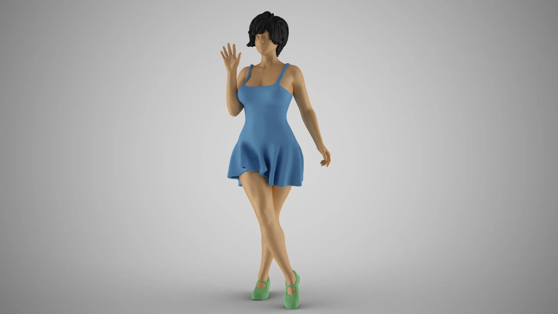 Cosmopolitan Girl 3D Print Model .c4d .max .obj .3ds .fbx .stl .blend