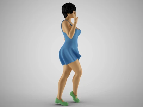 Cosmopolitan Girl 3D Print Model